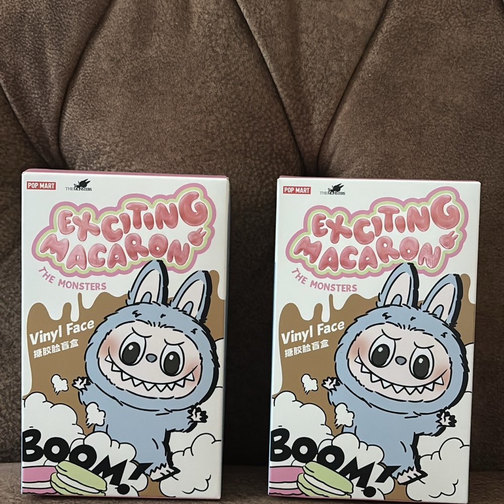 Pop Mart THE MONSTERS - Exciting Macaron Vinyl Face $60 each one 
Blind Box